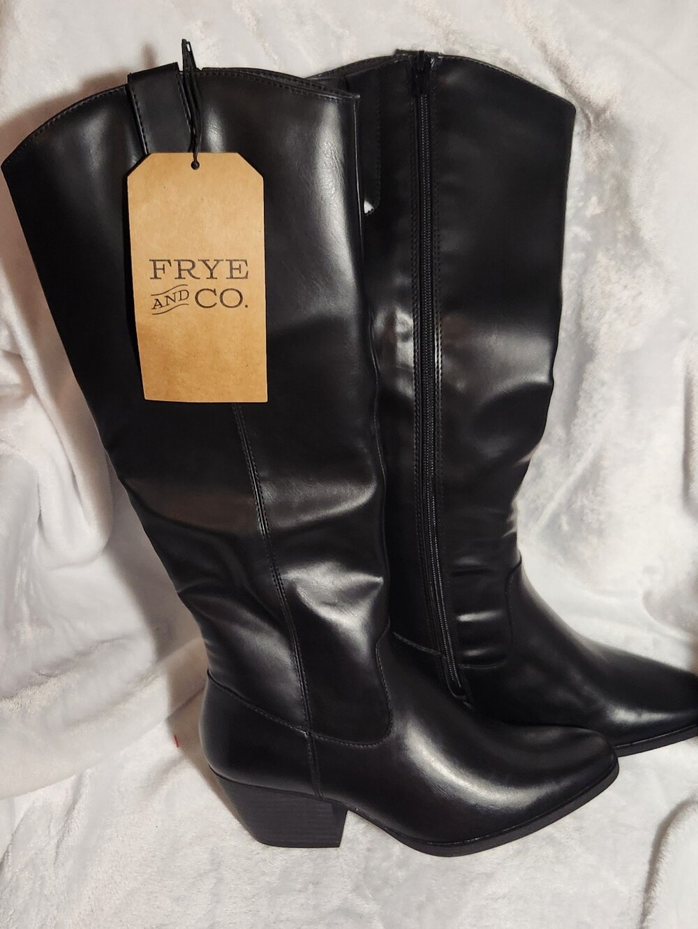 Frye Black Over-the-Knee Leather Boots